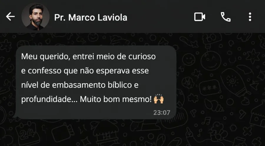Depoimento do Pr. Marco Laviola